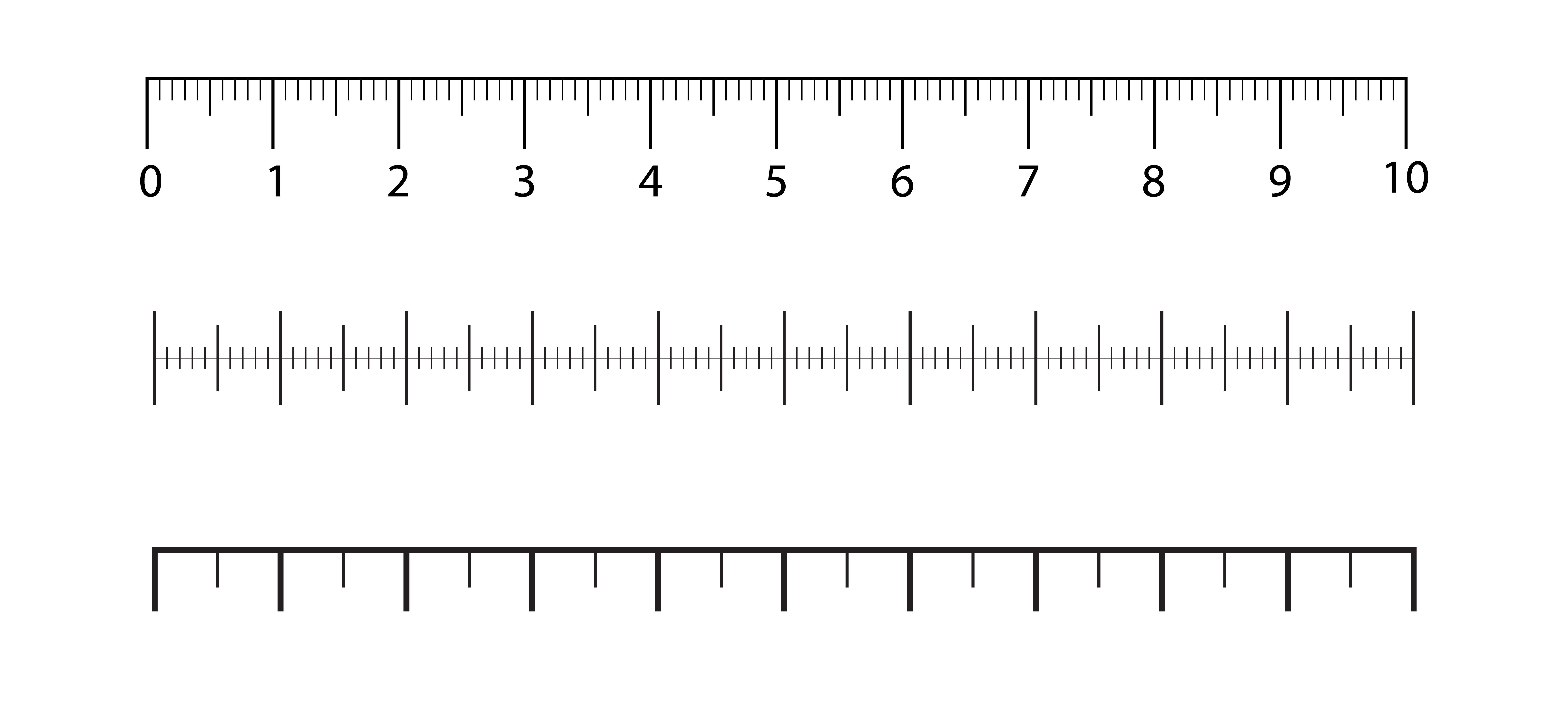 Linear measuring padding between elements